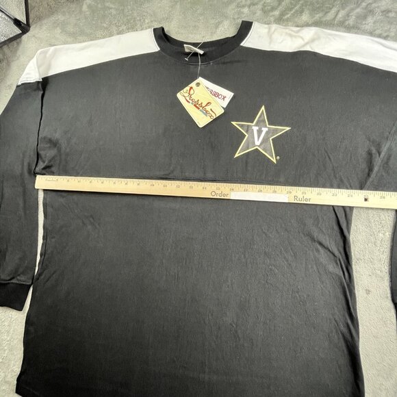 Vanderbilt Commodores Womens Large black Spirit Jersey Double Wing Press Box - Picture 5 of 11